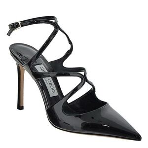 NIB Jimmy Choo Azia 95mm patent-finish leather pumps Size 41.5 US9.5